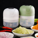 Mini Processador Triturador Elétrico 3 Laminas Moedor Alho Cebola Vegetais Fruta Amendoim 250ml Recarregável USB