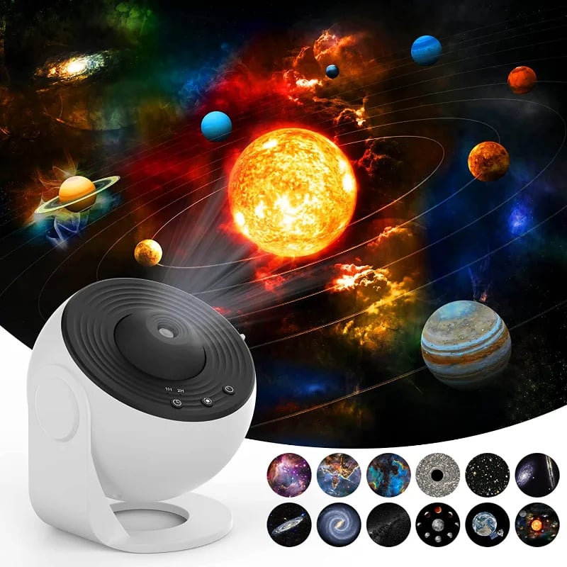Luz Noturna Projetor Galáxia e Céu Estrelado 360º Planetário - Perfeito para Presente