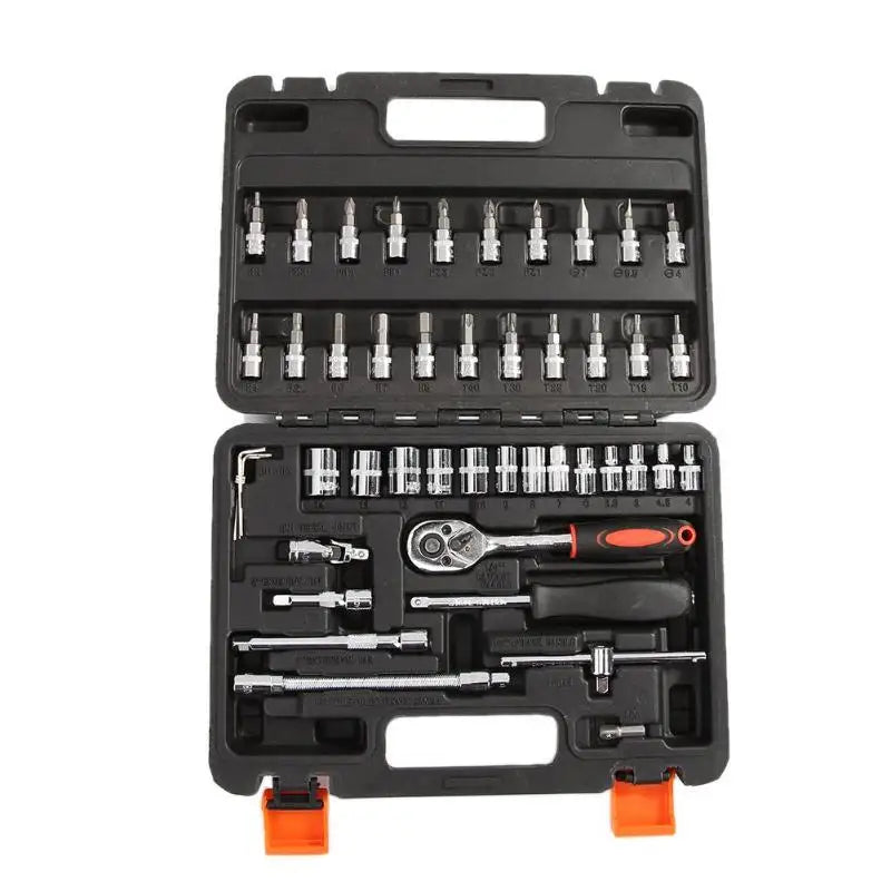 Jogo 46pcs Para Reparos Gerais Profissional | Chaves Fenda Combinada Philips Estrela Soquete