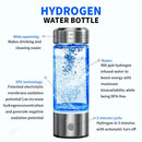 Garrafa de Gerador de Água Rica em Hidrogênio | Elétrico Filtro de Qualidade | Titânio Ionizer antioxidante | Portátil 420ml
