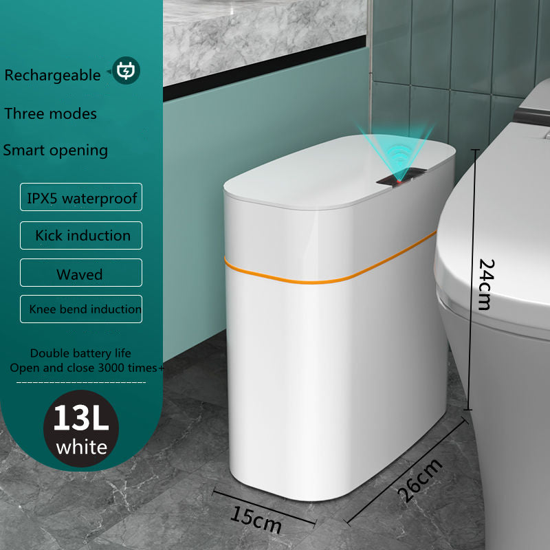 Lixeira com Tampa Inteligente para Quarto, Banheiro e Sala de Estar