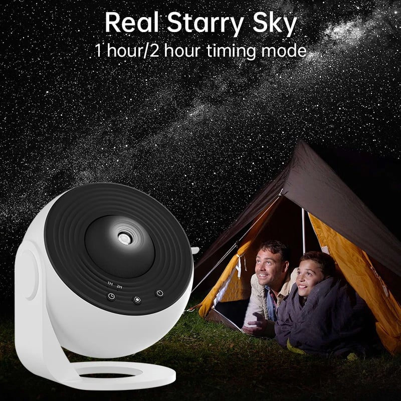 Luz Noturna Projetor Galáxia e Céu Estrelado 360º Planetário - Perfeito para Presente