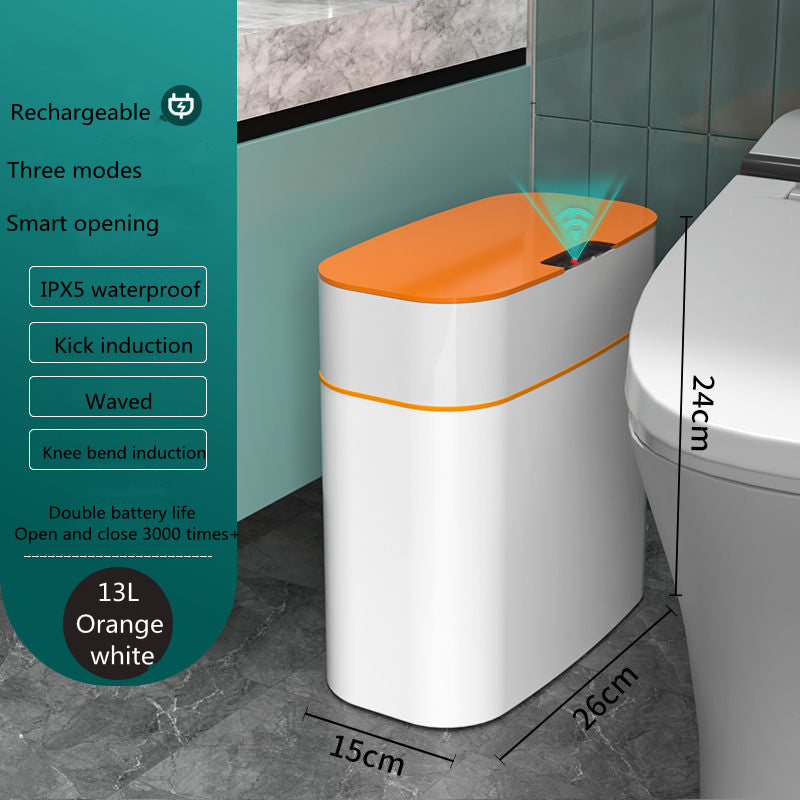 Lixeira com Tampa Inteligente para Quarto, Banheiro e Sala de Estar