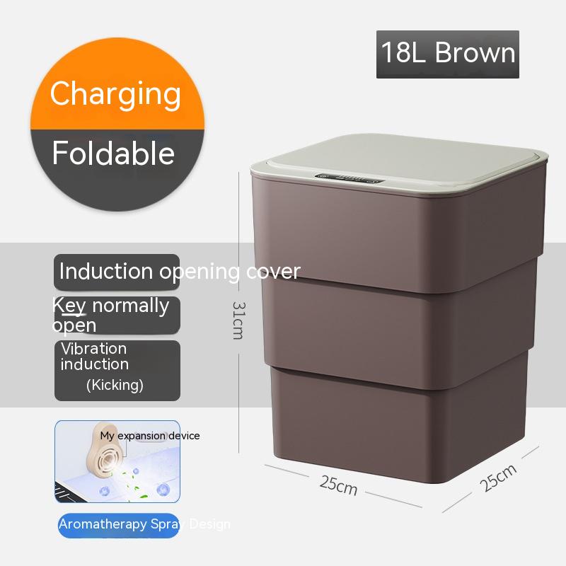 Lixeira com Tampa Inteligente para Quarto, Banheiro e Sala de Estar