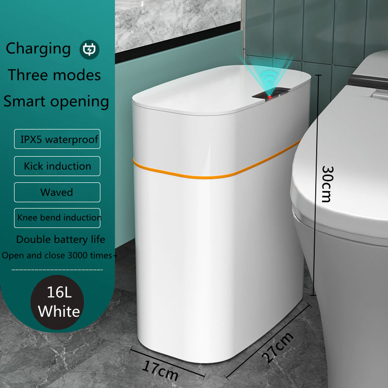 Lixeira com Tampa Inteligente para Quarto, Banheiro e Sala de Estar