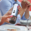 Moedor elétrico de sal e pimenta, milho, soja - Recarregável | Utensílio de Cozinha