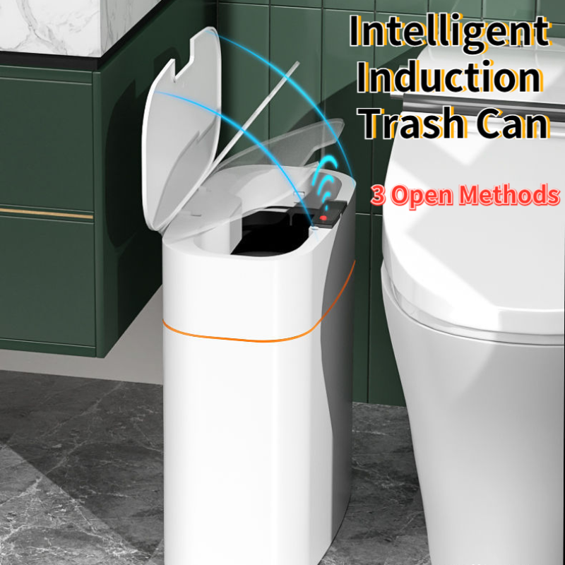 Lixeira com Tampa Inteligente para Quarto, Banheiro e Sala de Estar