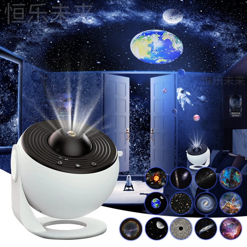 Luz Noturna Projetor Galáxia e Céu Estrelado 360º Planetário - Perfeito para Presente