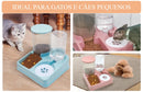 Alimentador Dispenser de Comida e Água 2 em 1 para Cães e Gatos