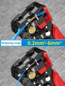 Alicate Descascador Fio, Crimpagem, Corte de Cabos, Multifuncional, Terminal, 0,2-6,0mm ² | MODUS