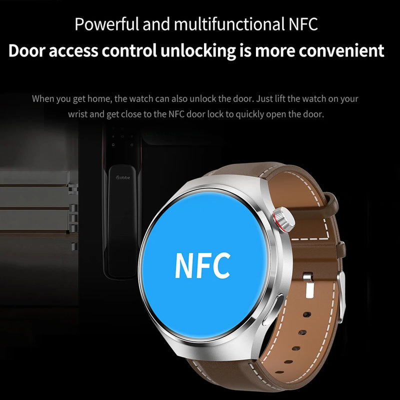 RDFIT GT4 Pro Smartwatch À Prova D'água GPS NFC Tela AMOLED Frequência Cardíaca Chamada Bluetooth IP68
