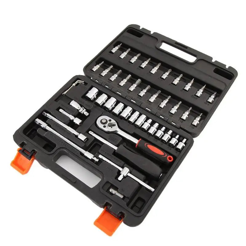 Jogo 46pcs Para Reparos Gerais Profissional | Chaves Fenda Combinada Philips Estrela Soquete