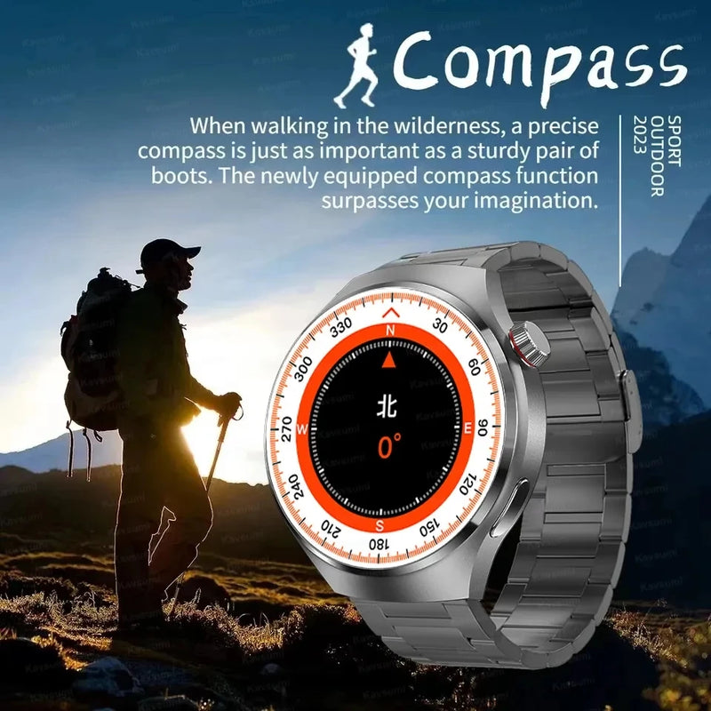 RDFIT GT4 Pro Smartwatch À Prova D'água GPS NFC Tela AMOLED Frequência Cardíaca Chamada Bluetooth IP68
