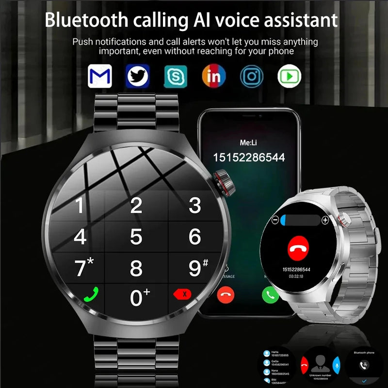 RDFIT GT4 Pro Smartwatch À Prova D'água GPS NFC Tela AMOLED Frequência Cardíaca Chamada Bluetooth IP68
