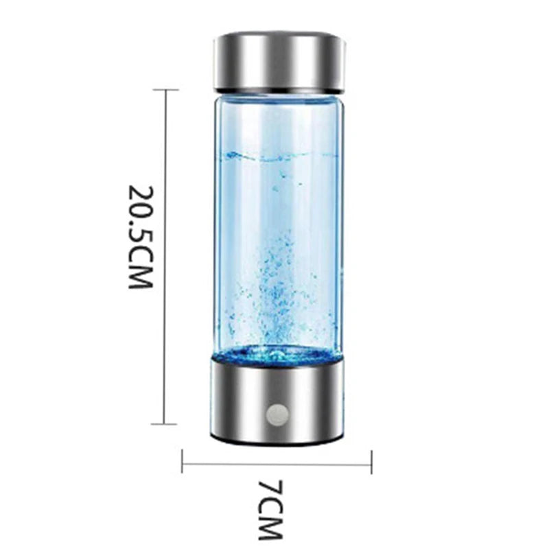 Garrafa de Gerador de Água Rica em Hidrogênio | Elétrico Filtro de Qualidade | Titânio Ionizer antioxidante | Portátil 420ml
