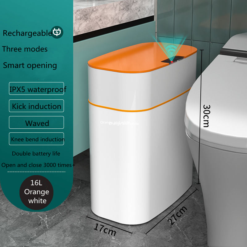 Lixeira com Tampa Inteligente para Quarto, Banheiro e Sala de Estar